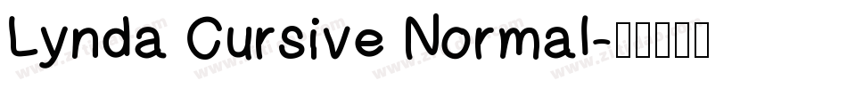 Lynda Cursive Normal字体转换